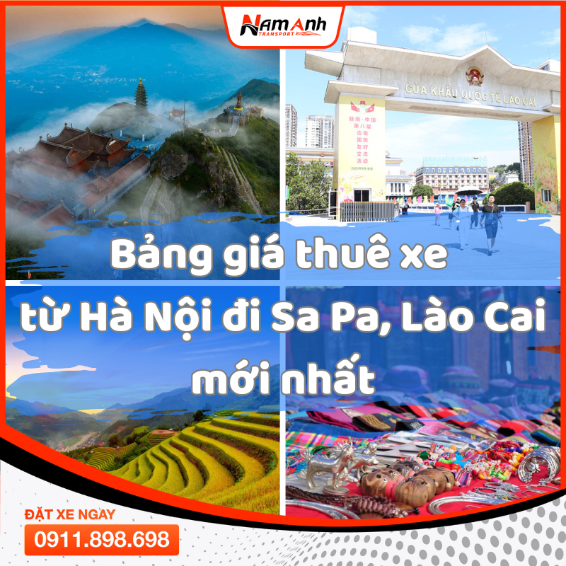 Bảng giá thuê xe từ Hà Nội đi Sa Pa, Lào Cai mới nhất